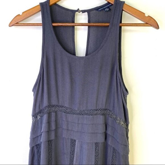 American Eagle Outfitters empire waisted tank top with ruffle - Picture 3 of 7